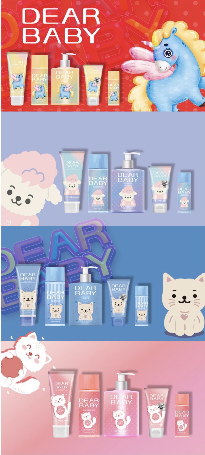 Tăm Gội 2 in 1 Cho Bé - DEAR BABY - DEAR BODY - Sạch Tóc - Mềm Da - Hương Thơm Nhẹ - Không Làm Cay Mắt Bé - Dịu Nhẹ Với Da