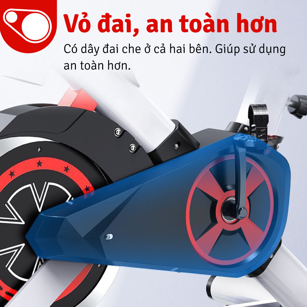 Xe đạp tập thể dục, Xe đạp thể thao,Xe đạp thể dục trong nhà có đồ hồ hiển thị quãng đường, calo tiêu thụ, giảm mỡ, săn chắc cơ thể