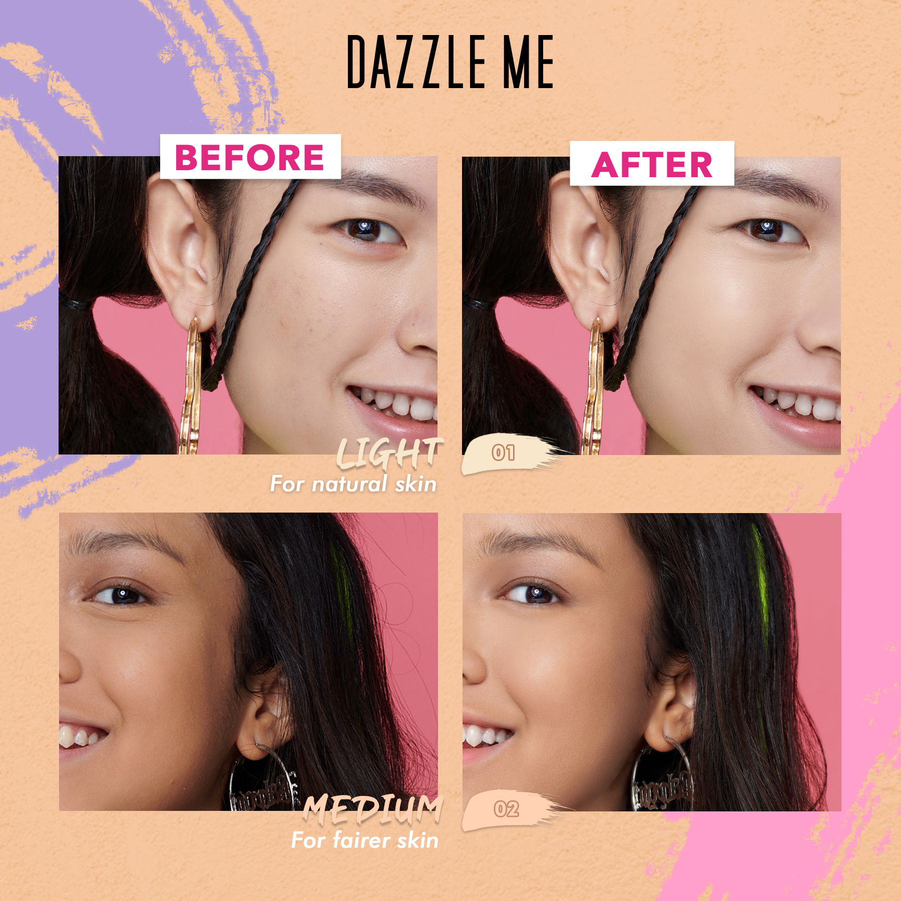 Kem che khuyết điểm DAZZLE ME Our Secret Cover Concealer