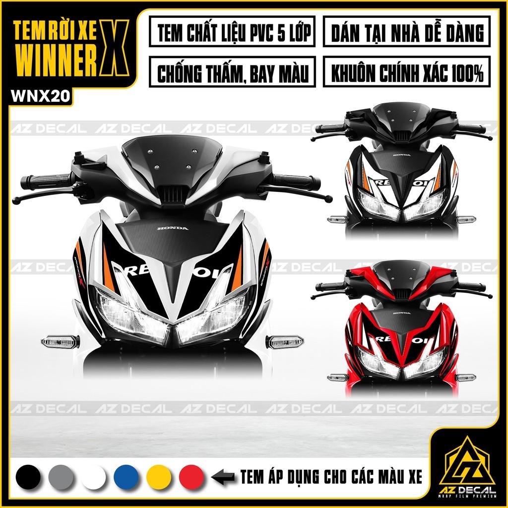 Tem Rời Dán Xe Winner X Mẫu Repsol | WNX20 | Decal Chế Xe Máy Chống Nước, Chống Bay Màu, Cắt CNC Khuôn Sẵn