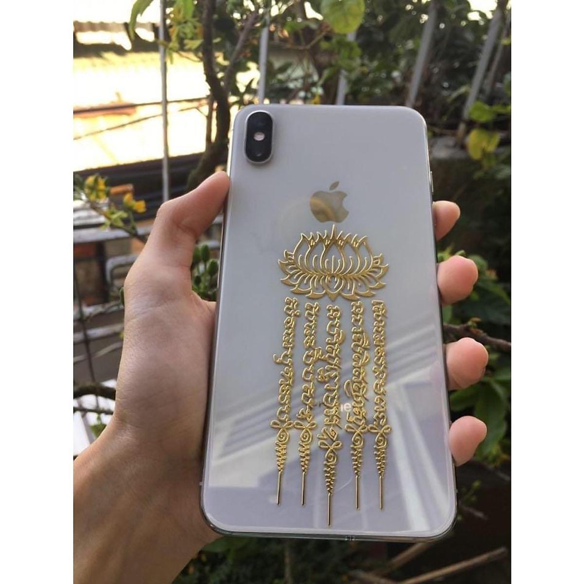 Miếng dán HOA SEN 5 DÒNG KINH thu hút tình duyên, mang lại bình an tránh điều xấu,miếng dán điện thoại, laptop