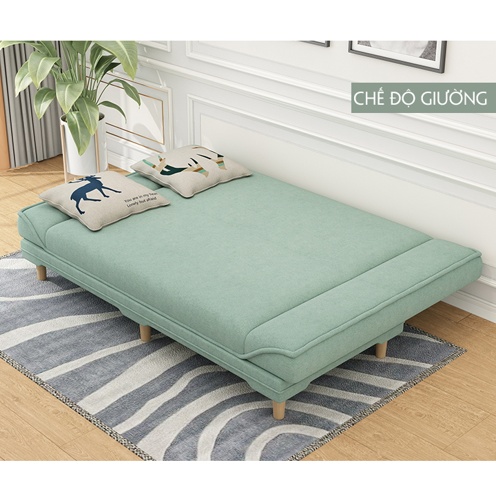 Giường sofa Bắc Âu 1m8*0.97m tặng kèm 2 gối, Ghế sofa chuyển đổi thành giường cao cấp , Ghế sofa 2 trong 1 thông minh tiết kiệm không gian