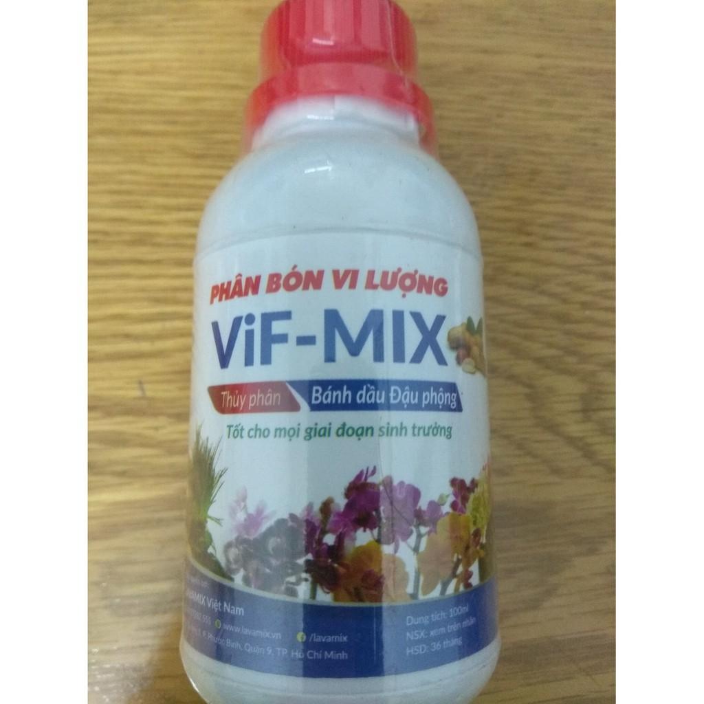 Phân bón vi lượng ViF-MIX- tốt cho mọi giai đoạn của cây - chai 100ml