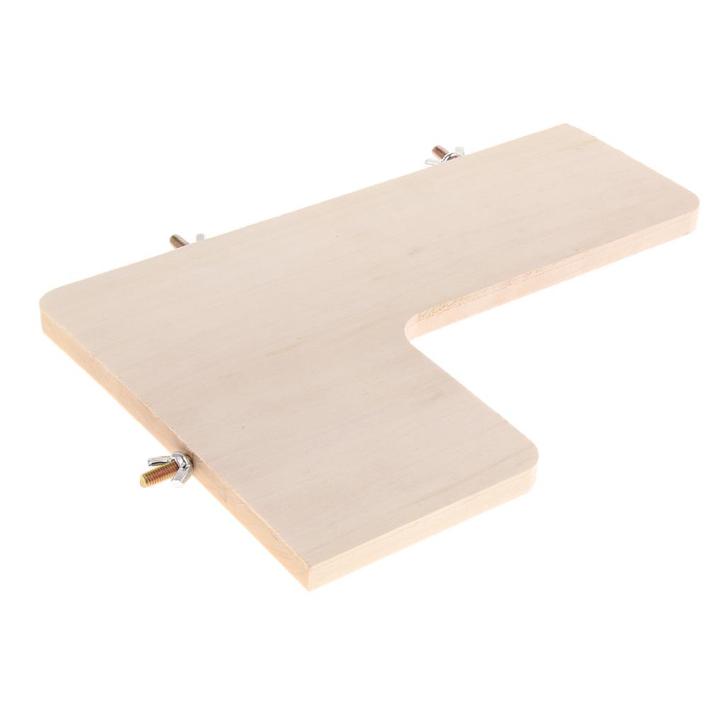 Wood Hamster Platform Cage Stand Toy Parrot Springboard Chinchillas Toys