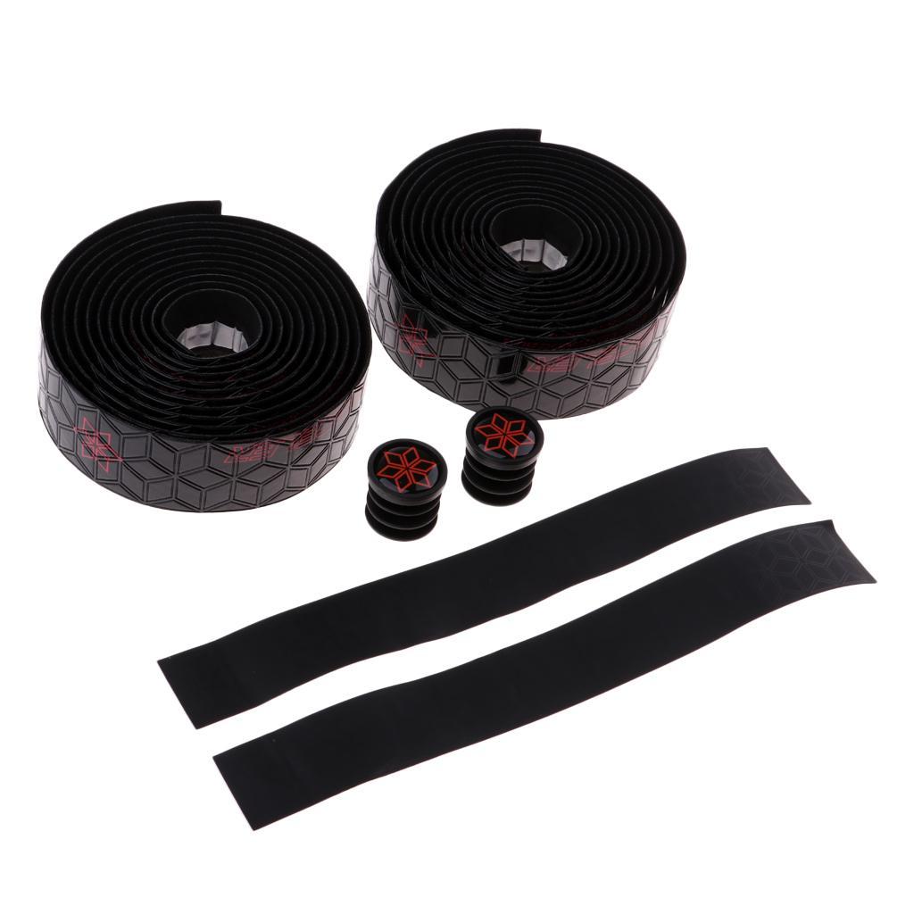 1 Pair Print Pattern Road Bike Handlebar  with 2  -