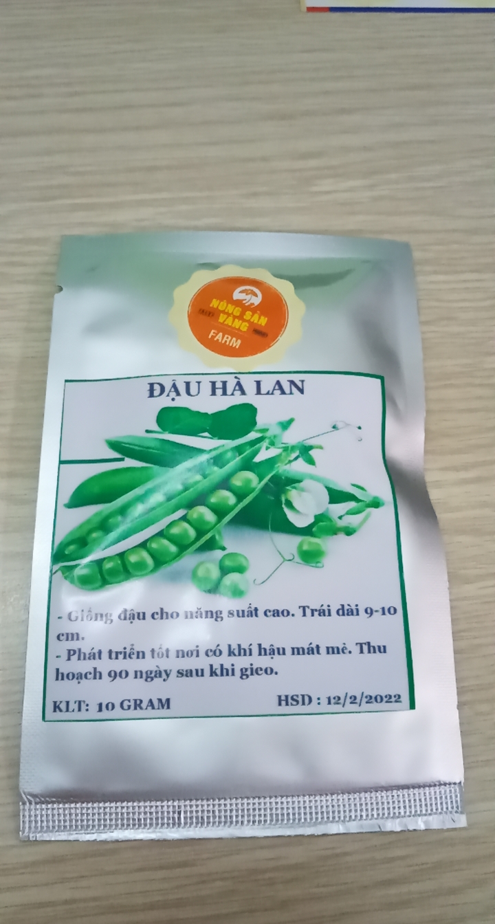 Hạt giống Đậu Hà Lan Xanh ( Gói 10 Gram ) - Nông Sản Vàng
