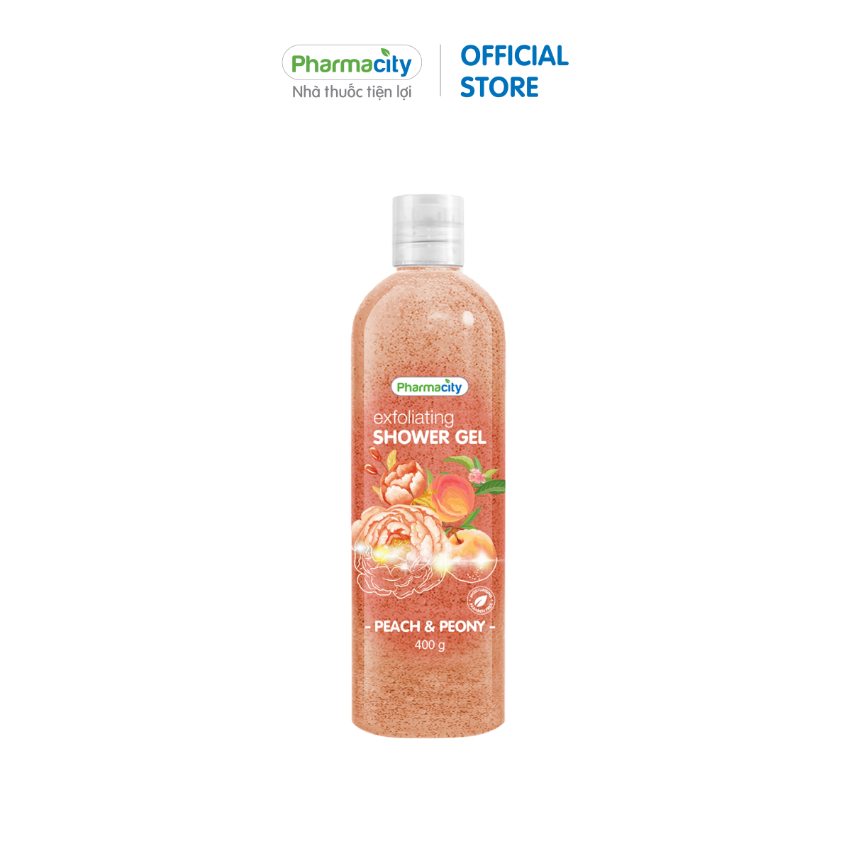 Sữa tắm chứa hạt Peach & Peony Pharmacity