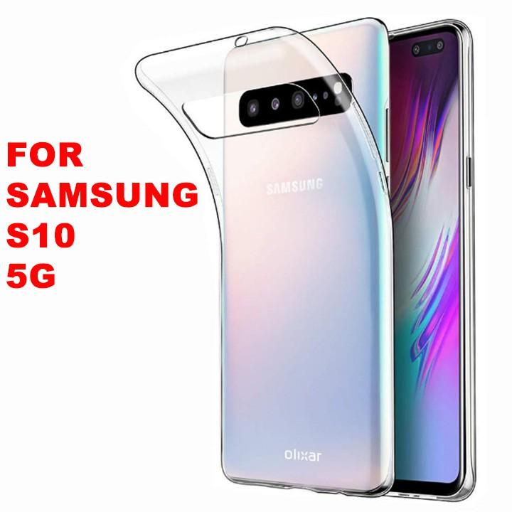Ốp lưng dẻo silicon trong suốt dành cho Samsung S10 5G