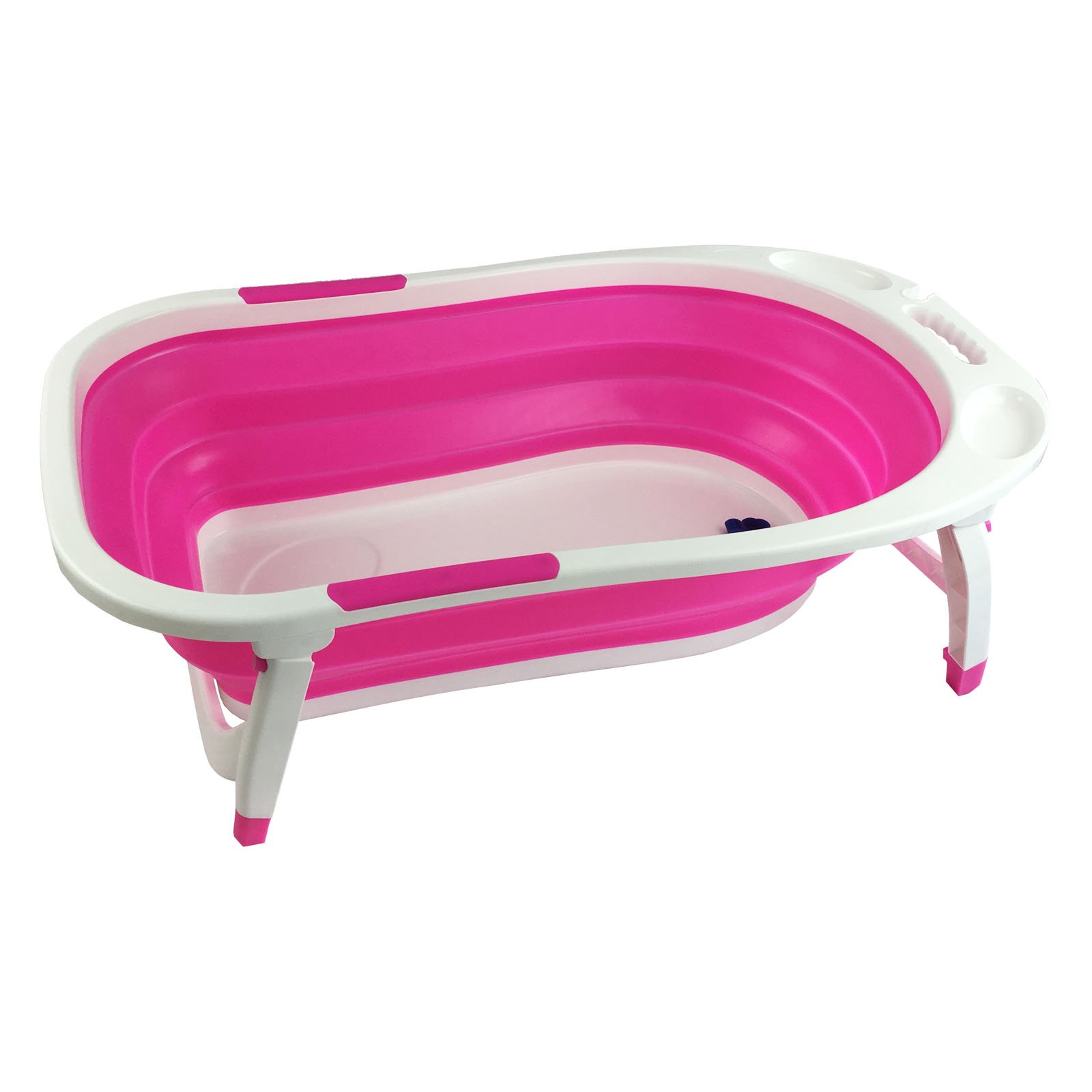 Thau tắm bé - xếp gọn Lucky Baby - Foldable Bath Tub  84(L)X51W)X23(H) (PP+TPR) 8833