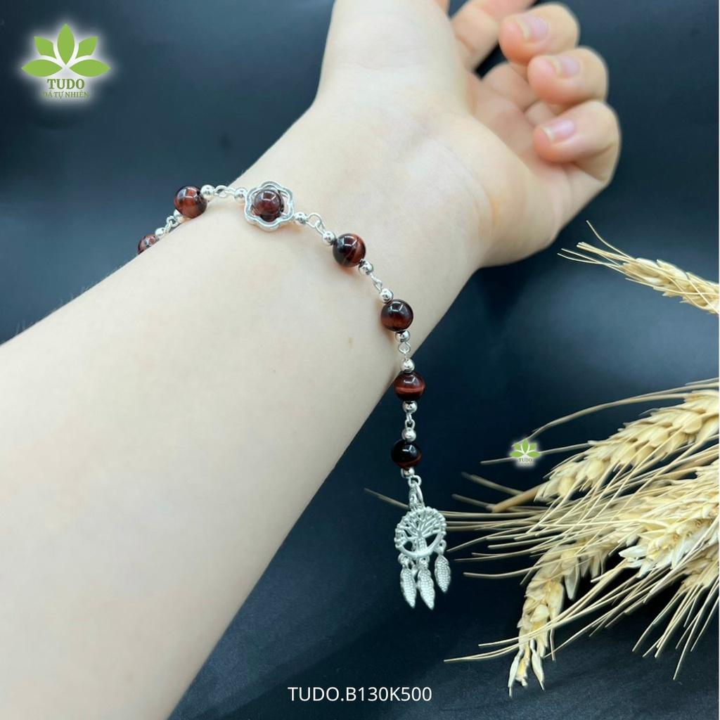Vòng Tay Nữ Đẹp - Vòng Phong Thủy Mệnh Hỏa Thổ TUDO B130K500 VCBMHND Charm Dreamcatcher freesize