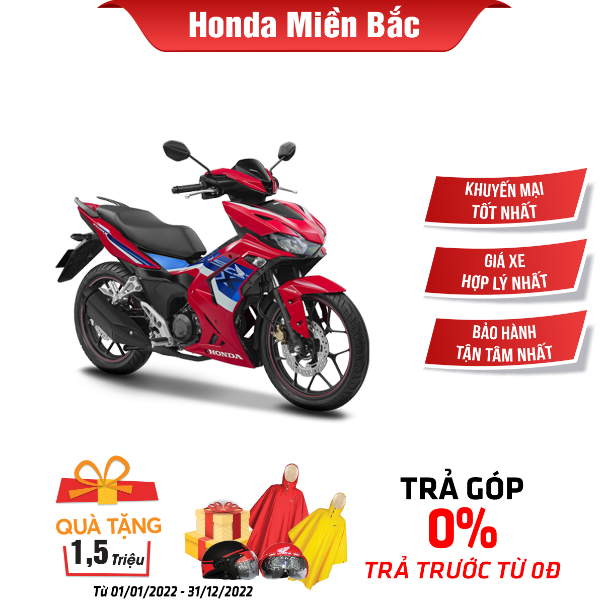 [CHỈ GIAO HÀ NỘI] Xe máy Honda Winner X 2022 - Phiên bản Thể thao