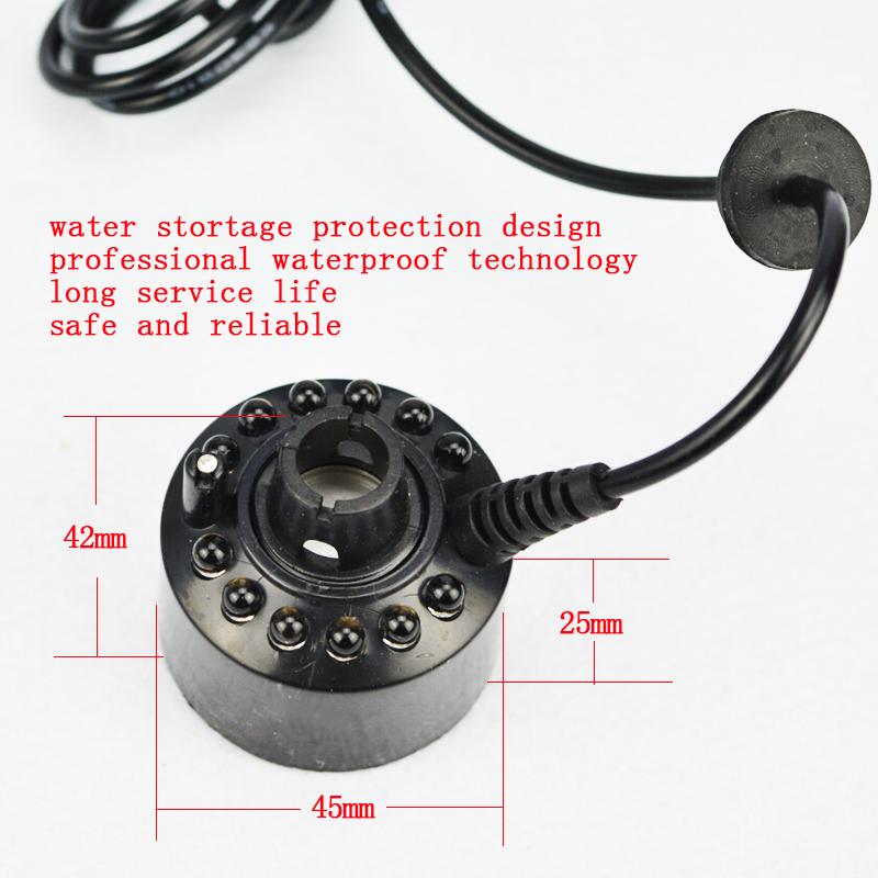 ATWFS Siêu Âm Phun Sương Tạo 24V Máy Xông Khí Dung Atomizer Đầu Phun Sương Tạo Ẩm Hình Ếch Con Hương Thơm Đèn 12 Đèn Cho Máy Phun Sương Tạo Ẩm Khuếch Tán Tinh Dầu Phun Sương Tạo