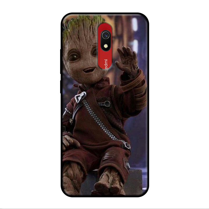 Ốp lưng điện thoại Xiaomi Redmi 8A viền silicon dẻo TPU  hình Baby Groot - Hàng chính hãng