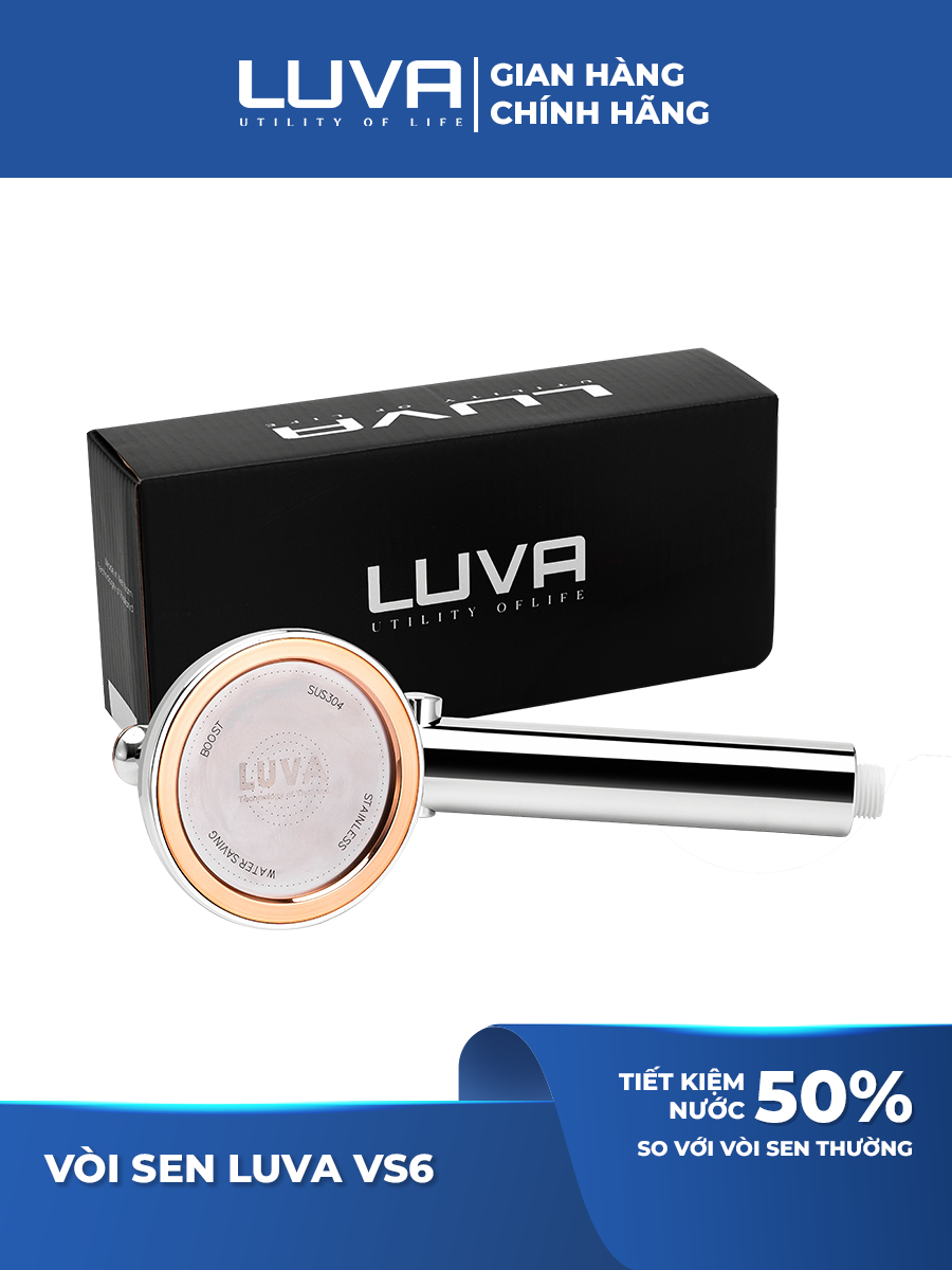 Combo vòi sen LUVA VS6 kèm dây sen LUVA, BH 1 năm-Hàng chính hãng