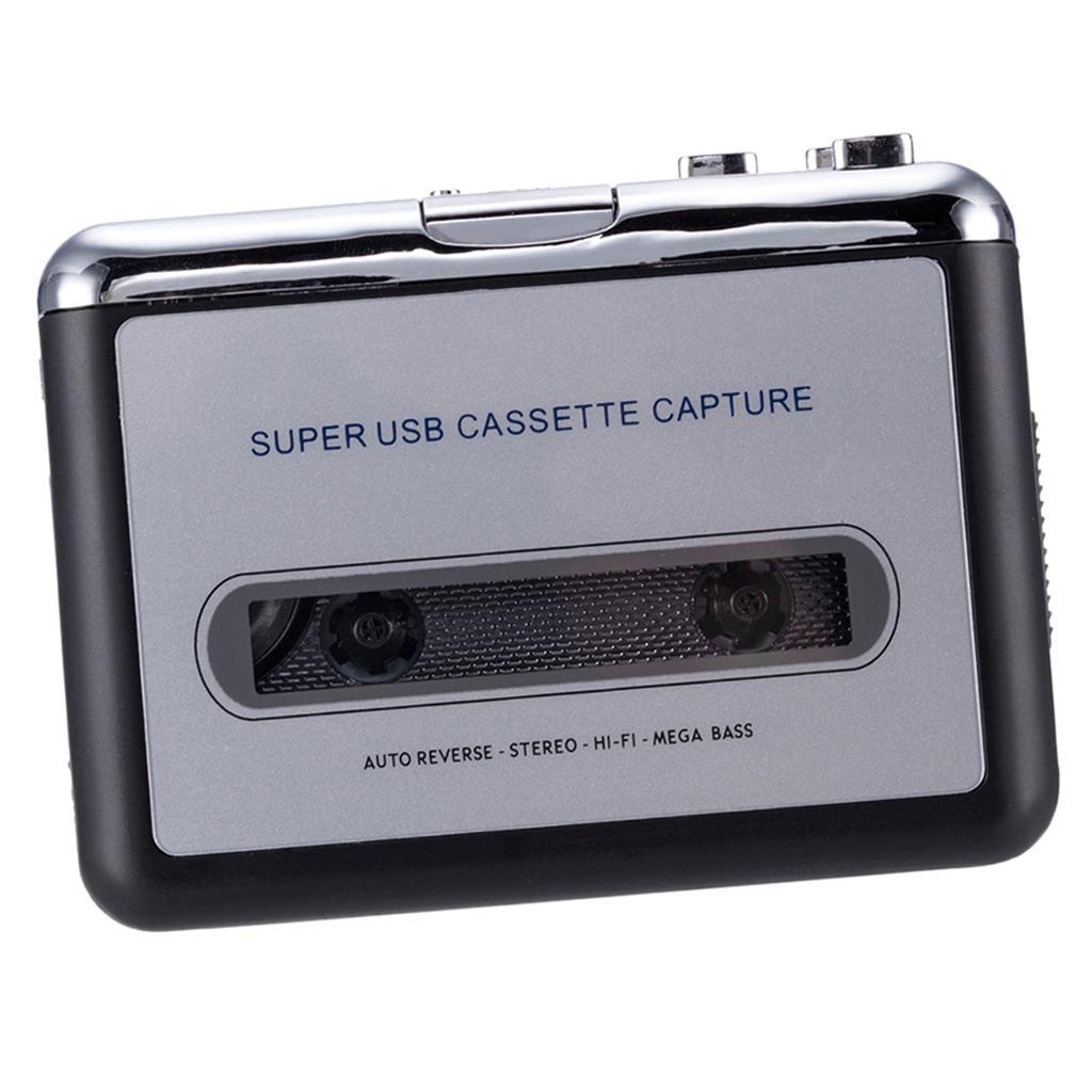 Tape to PC USB Cassette-to-MP3 Converter Capture Stereo Audio Music Player