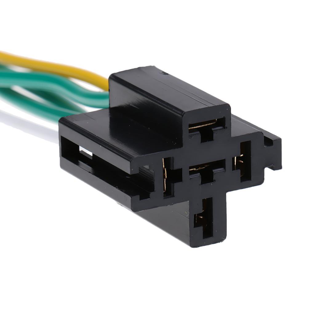 10pcs Pre- 5 Pin Relay Mounting Base Socket 12V 40A for Car Truck Van