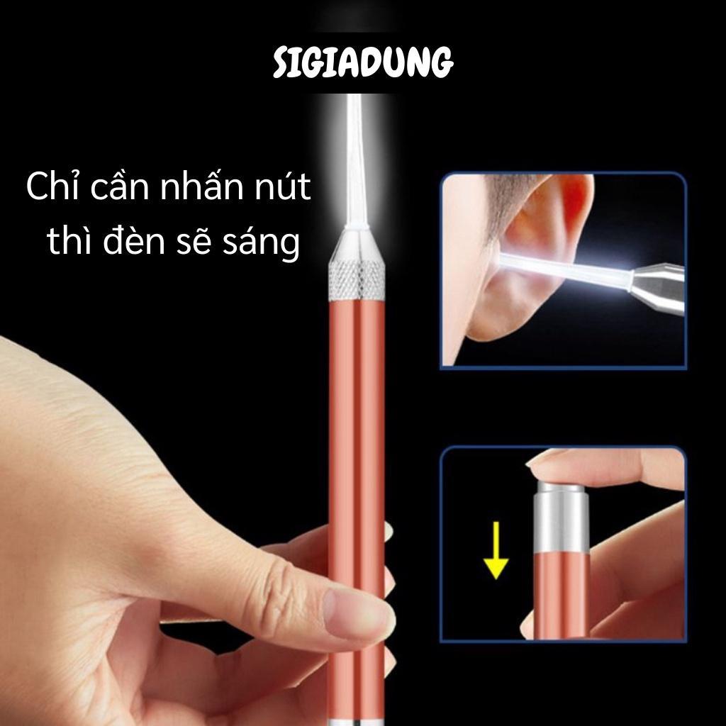 Bộ Lấy Ráy Tai - Bộ Dụng Cụ Vệ Sinh Tai Có Đèn Soi, Nhíp Gắp An Toàn 5077