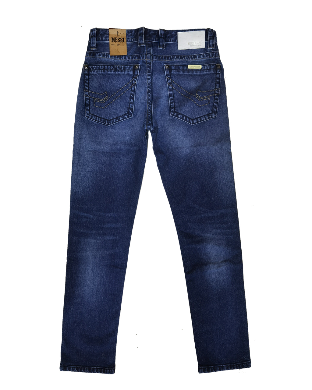 Quần jean nam ống đứng wash râu mèo SJM-590-17