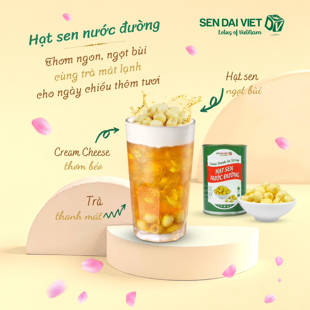 Hạt Sen Nước Đường, Trà Hoa Sen Sấy, ĐV- Sen Đại Việt