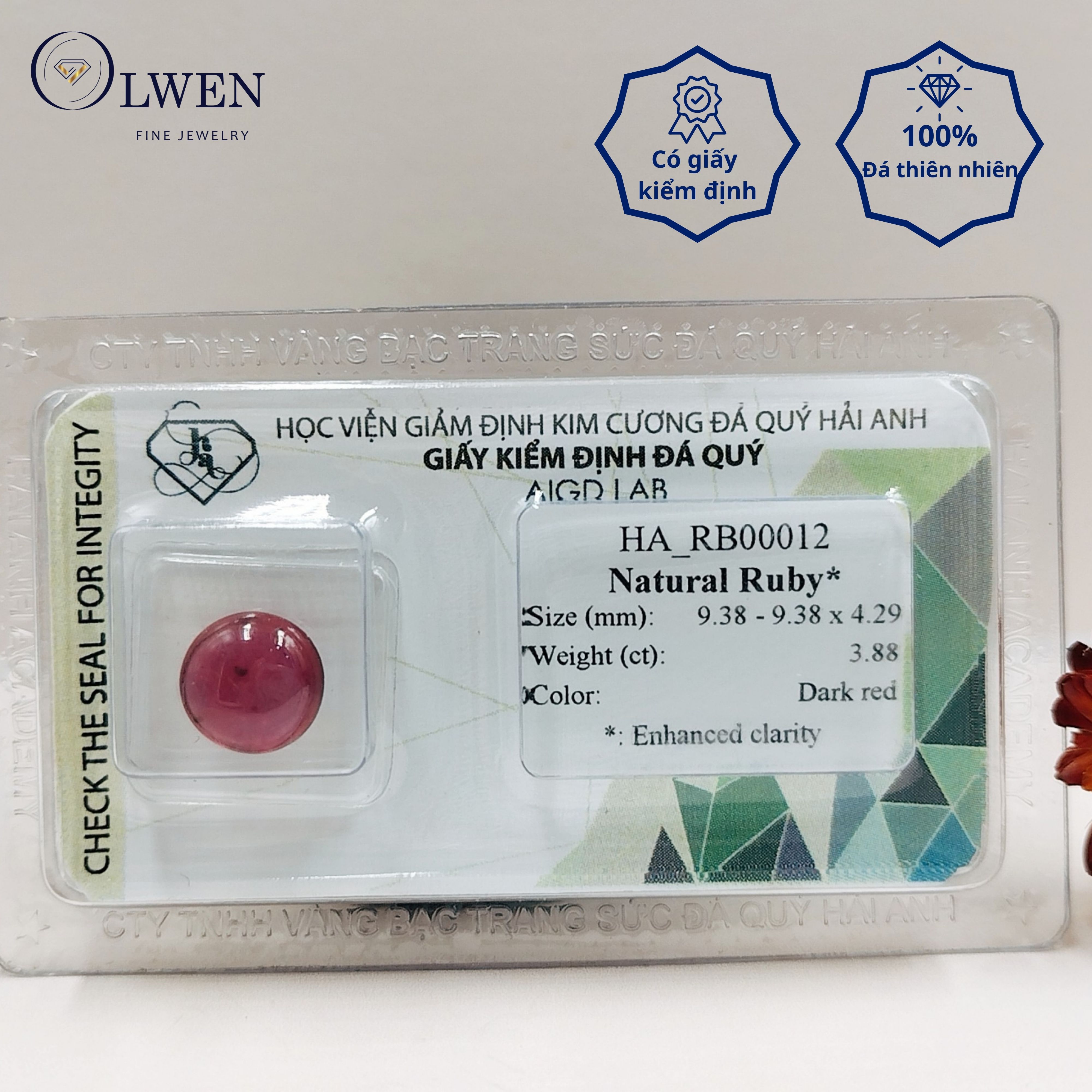 Viên đá Ruby thiên nhiên_HA-RB00012