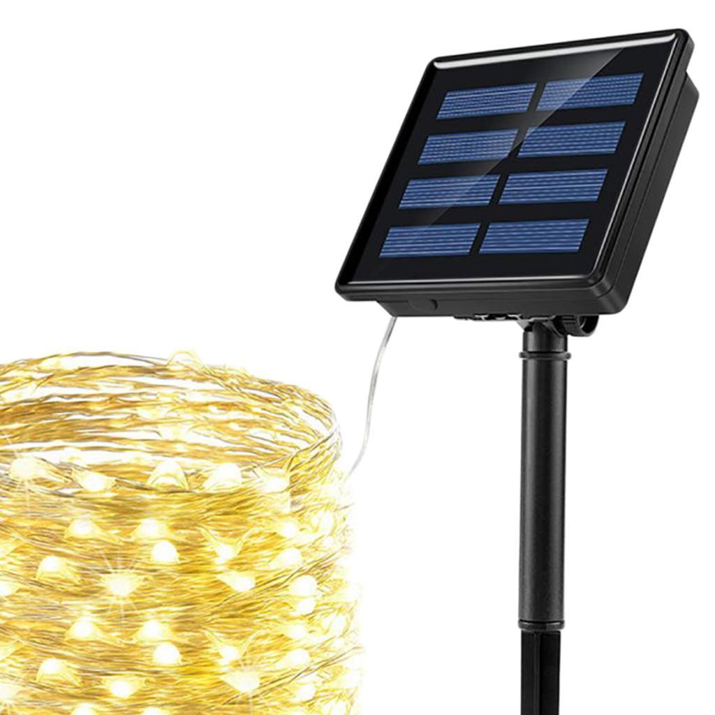 Solar Powered  100/200 LED  Fairy 10 Meters Waterproof