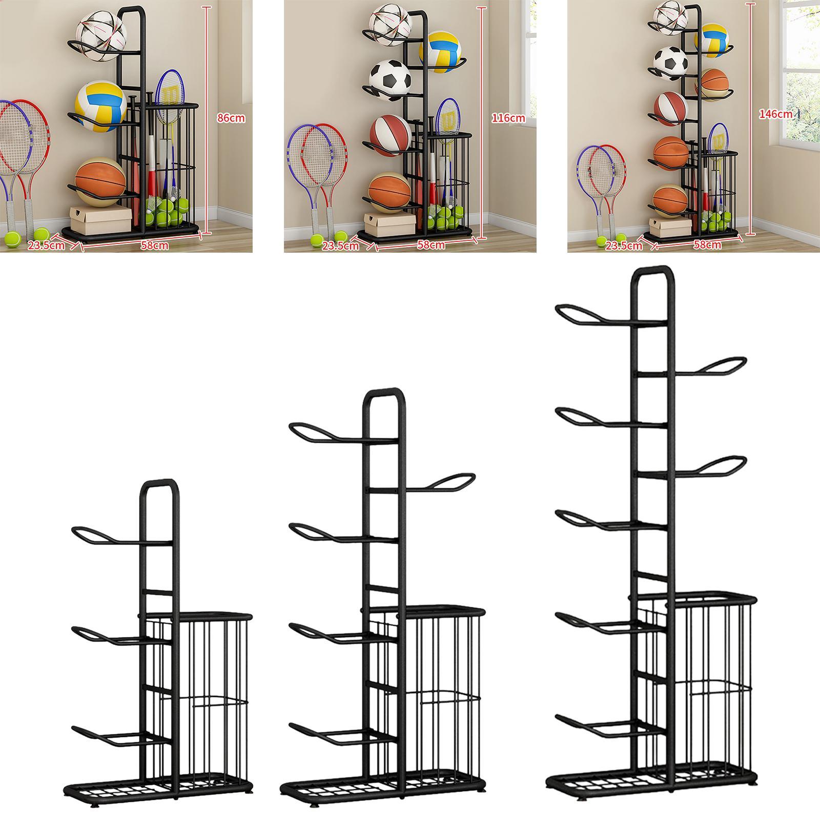 Sports Equipments Storage Rack,Innovative Indoor Vertical Display Stand,Ball Storage Holder for Volleyball Soccer