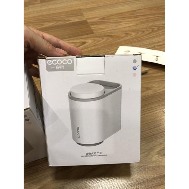 Kệ Để Bàn Chải Đánh Răng, Kệ Nhà Tắm Ecoco 2 Cốc Thông Minh Lắp Đặt Dán Tường