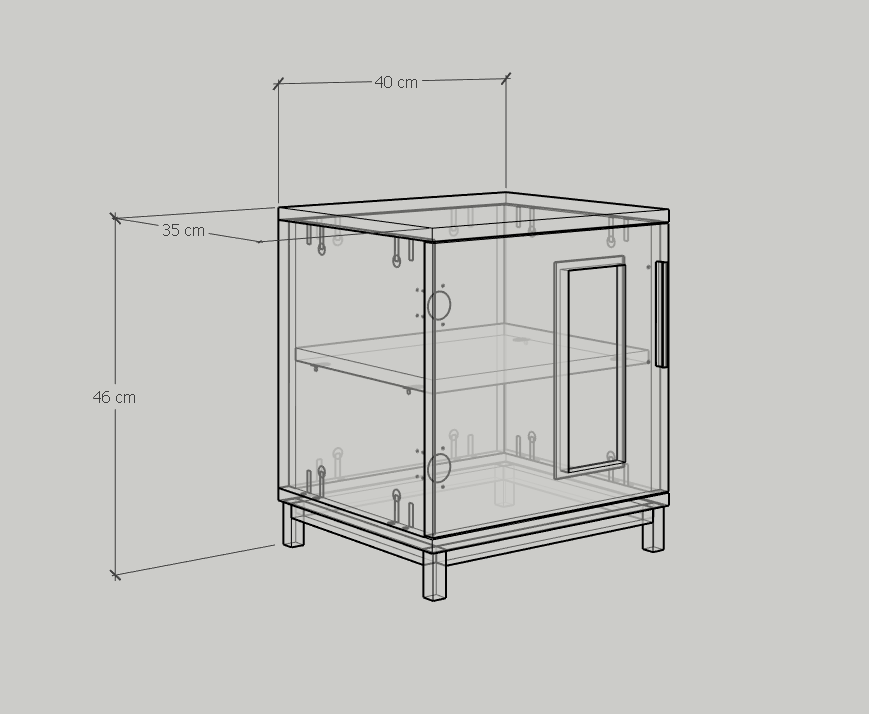 Happy Home Furniture] LOUIS , Táp đầu giường - chân sắt , 40cm x 35cm x 46cm ( DxRxC), TCM_034