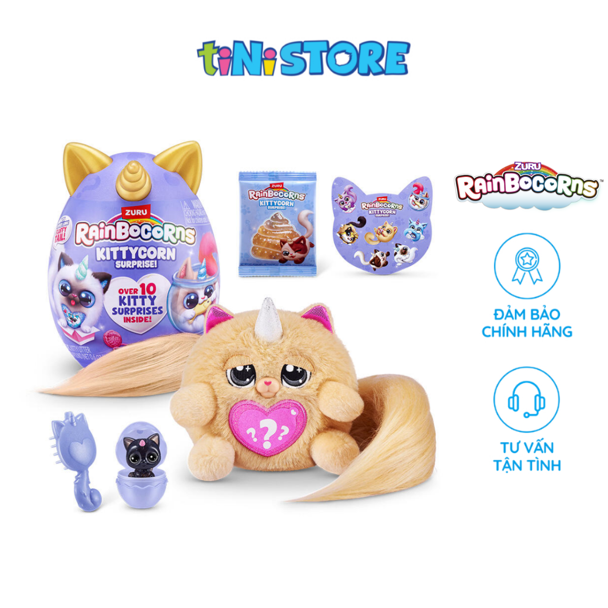 Đồ Chơi Trứng Kỳ Lân Mèo Con Zuru Rainbocorns Kittycorn (Series 9) (Mẫu ngẫu nhiên) 92104