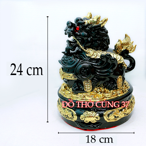 CÓC + TỲ HƯU phong thủy màu đen