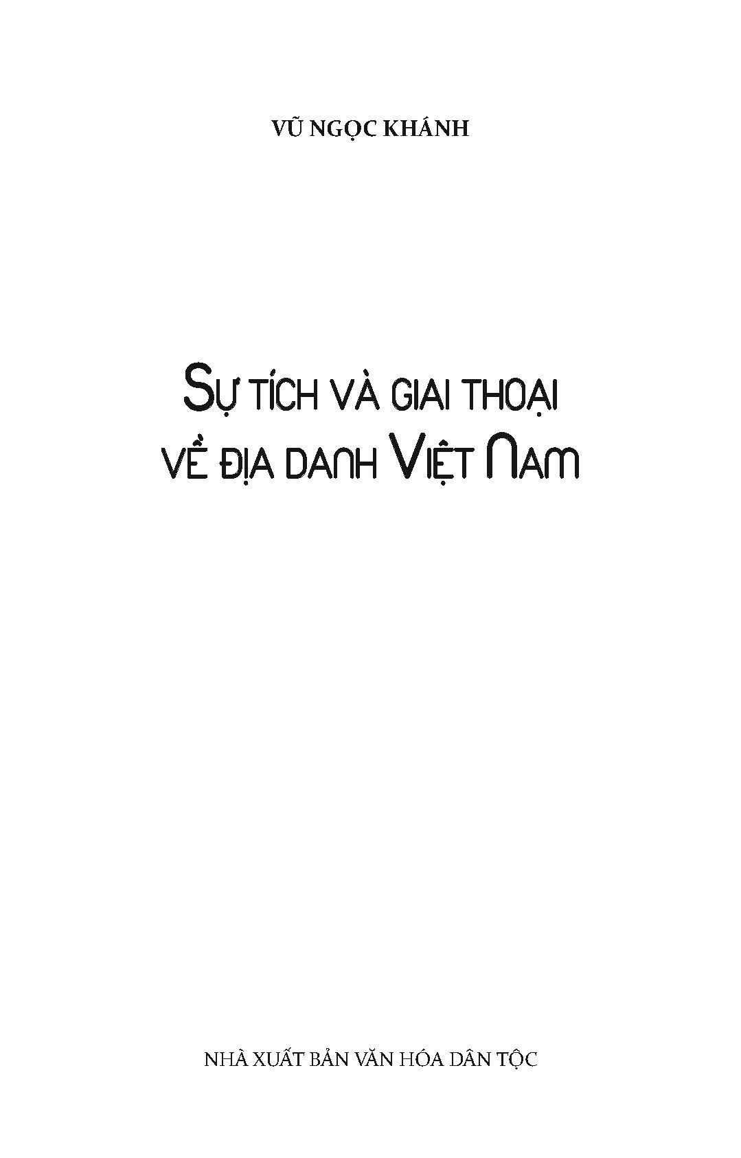 Sự Tích Và Giai Thoại Về Địa Danh Việt Nam