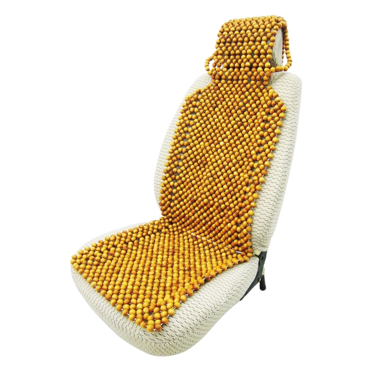 Lót ghế ô tô hạt gỗ Pơ Mu hạt 1,2cm - Kích thước 110cm x 45cm