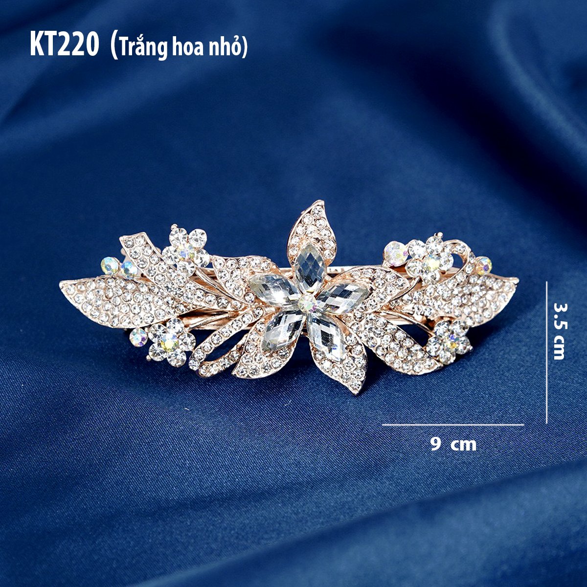 GOTI Kẹp Tóc Đính Đá Dự Tiệc Hình Hoa Ly Đính Đá Nhiều Màu Đẹp Quà Tặng Mẹ, Tặng Bà, Người Trung Niên Sang Trọng KT220 - KT235
