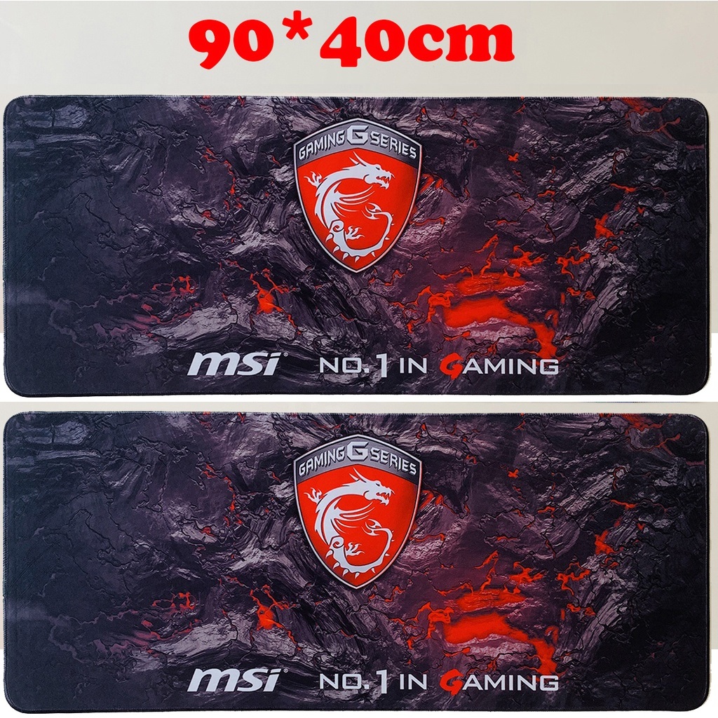 Tấm lót chuột game thủ MSI Bàn di chuột bigsize Khổ lớn Ko bám mùi cao su 1294