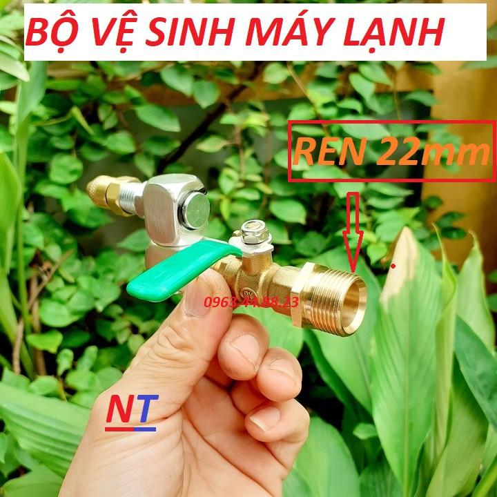 Đầu béc phun xịt rửa máy lạnh, điều hòa Ren 22 ( ĐẦU XỊT ĐIỀU HÒA 360)