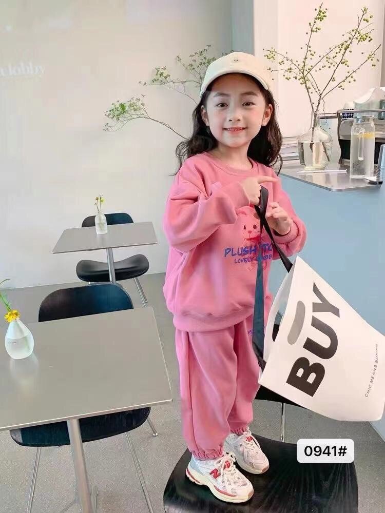 Bộ hồng bé gái 11 đến 25kg