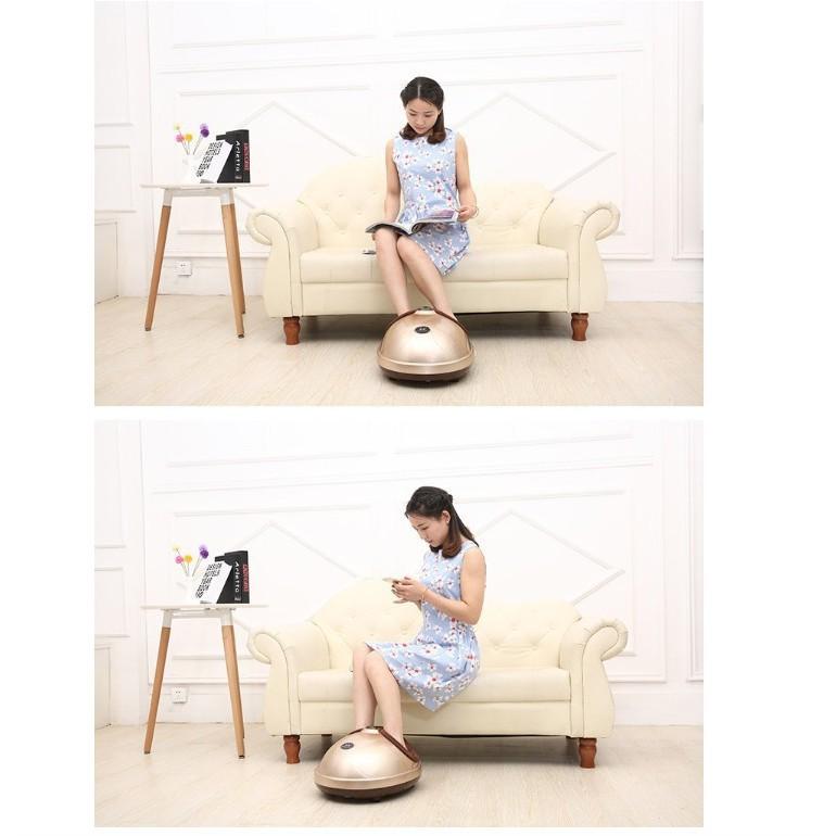 Máy massage chân có remote tặng massage 8 vùng cơ thể sử dụng tại nhà