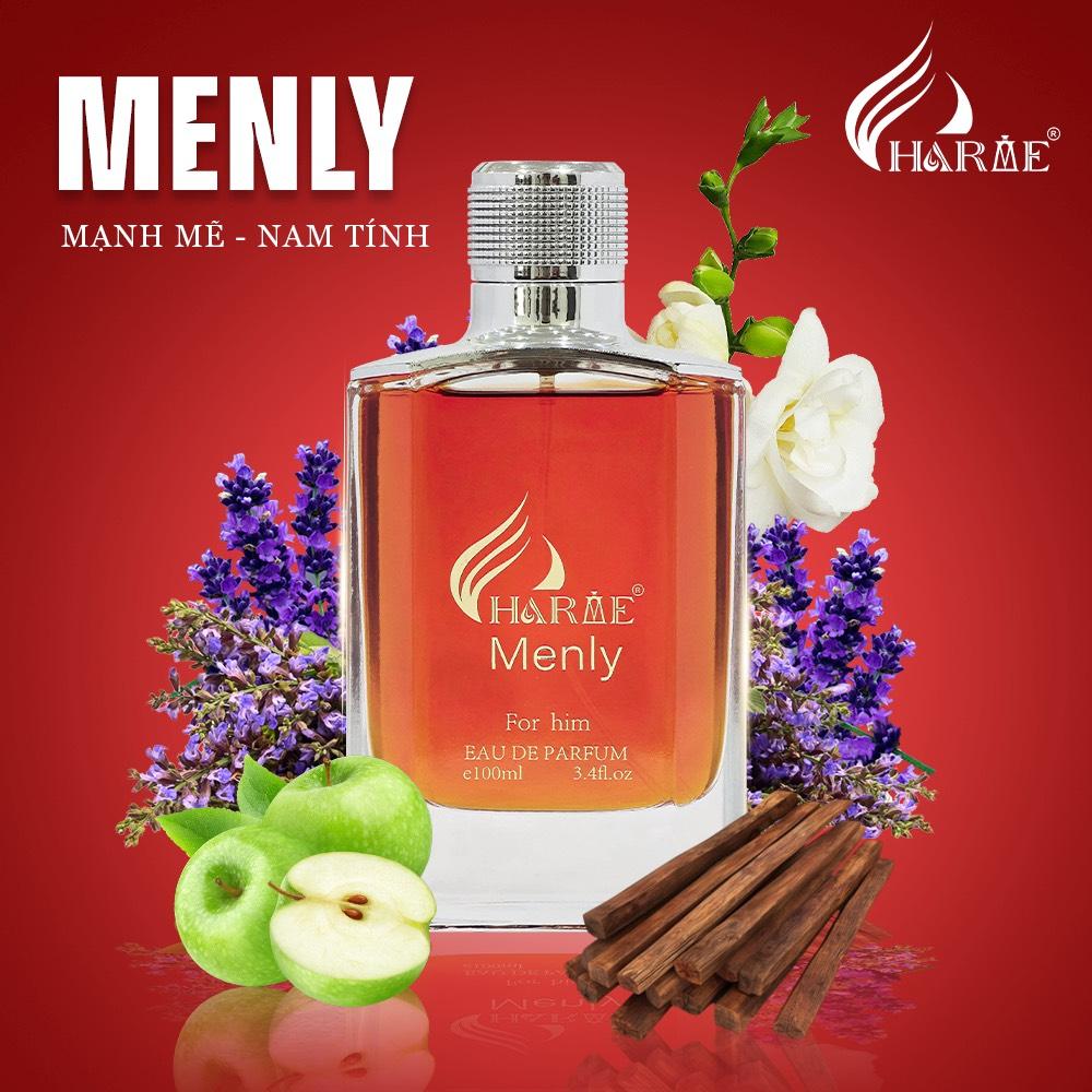 Nước Hoa Nam Charme Menly 100Ml Nhóm Hương Gỗ Cay Nồng Phong Cách Nam Tính, Sang Trọng Chính Hãng
