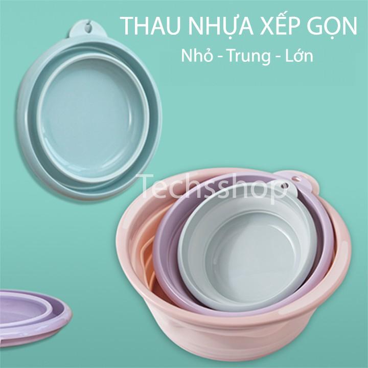 Thau Nhựa Gấp Gọn Tiết Kiệm Không Gian Cho Nhà Bếp