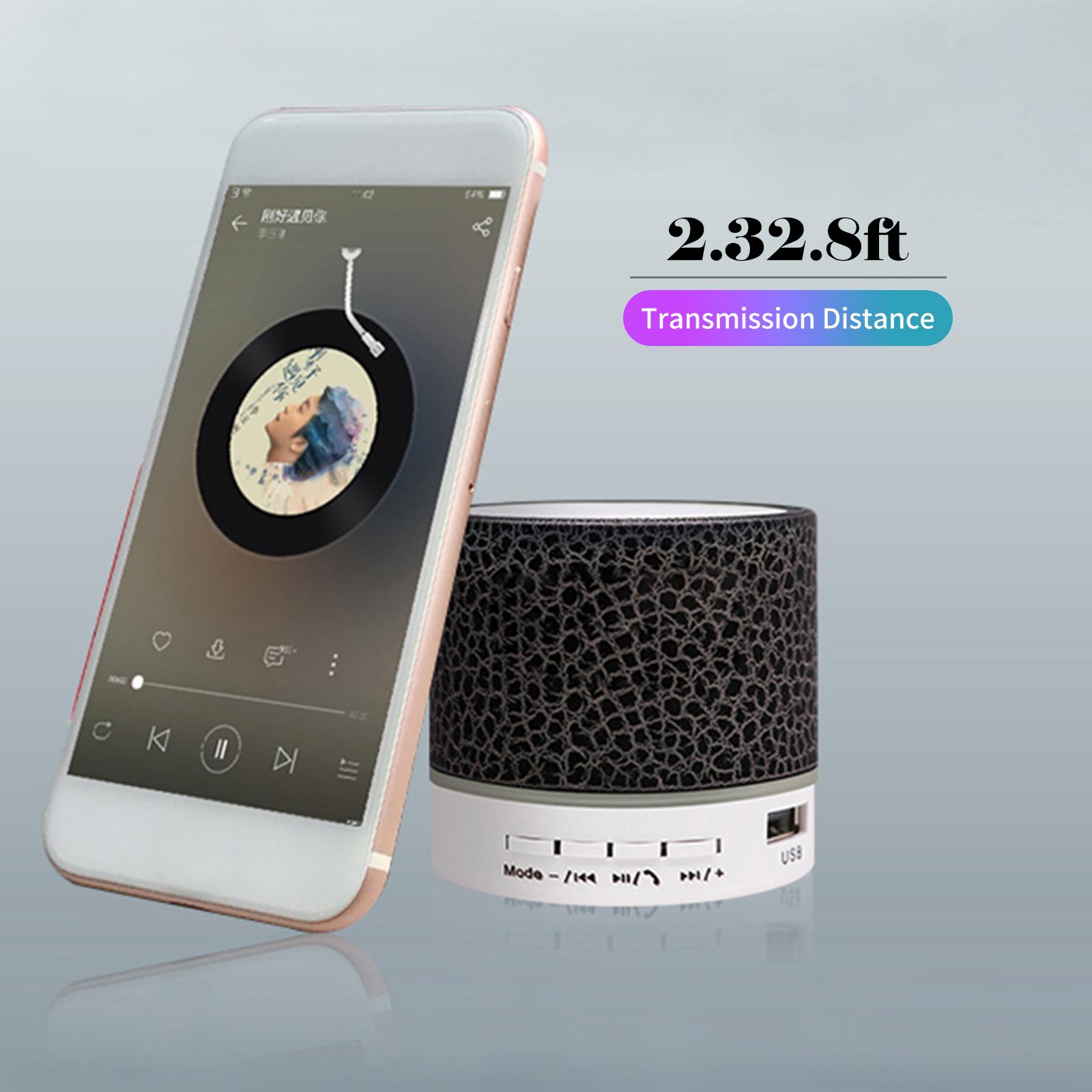 Loa Mini Đèn 7 Màu Bt Không Dây Nhỏ Có Thể Sạc Lại Di Động Cho Du Lịch
