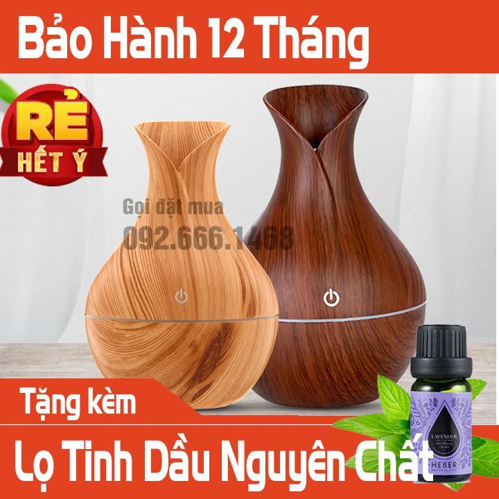 Máy Xông Tinh Dầu Vân Gỗ Tulip