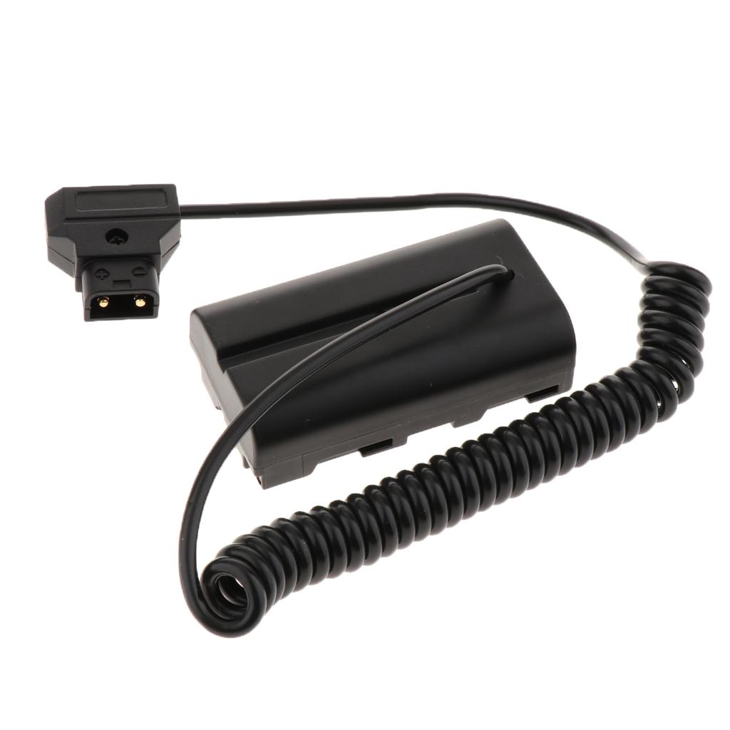 Milageto D Tập D-Tập Kết Nối NP-F550 DC Khớp Nối Bộ Chuyển Nguồn Dây Cuộn Cáp Dài 30 Cm