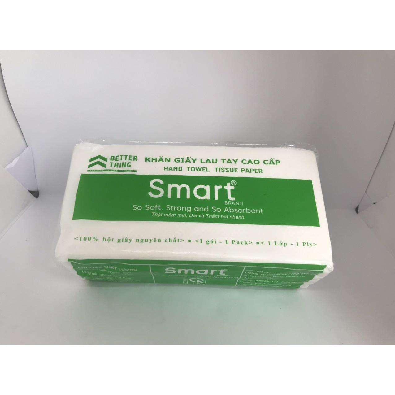 20 GÓI KHĂN GIẤY LAU TAY SMART