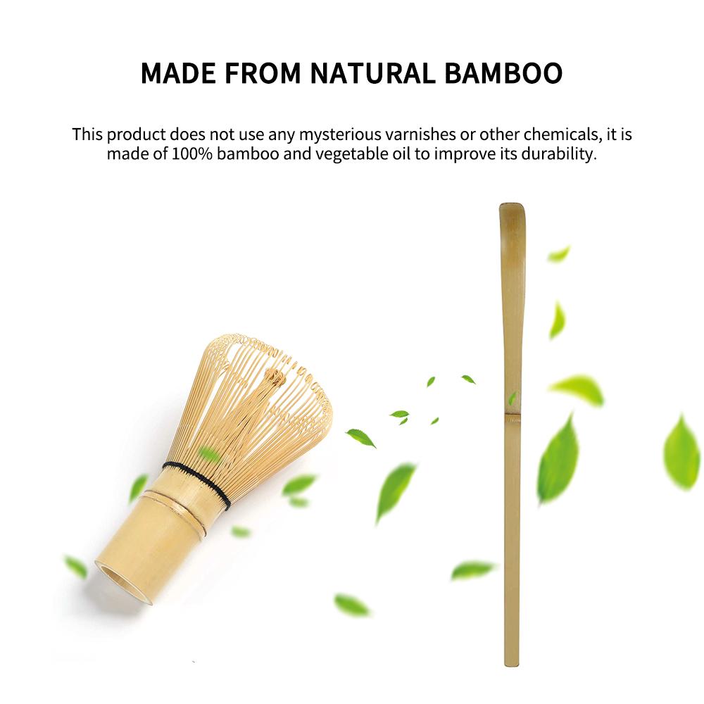 Matcha Làm Dụng Cụ Trà Tre Đánh Trà Muỗng Trà Gốm Đánh Giá Đỡ