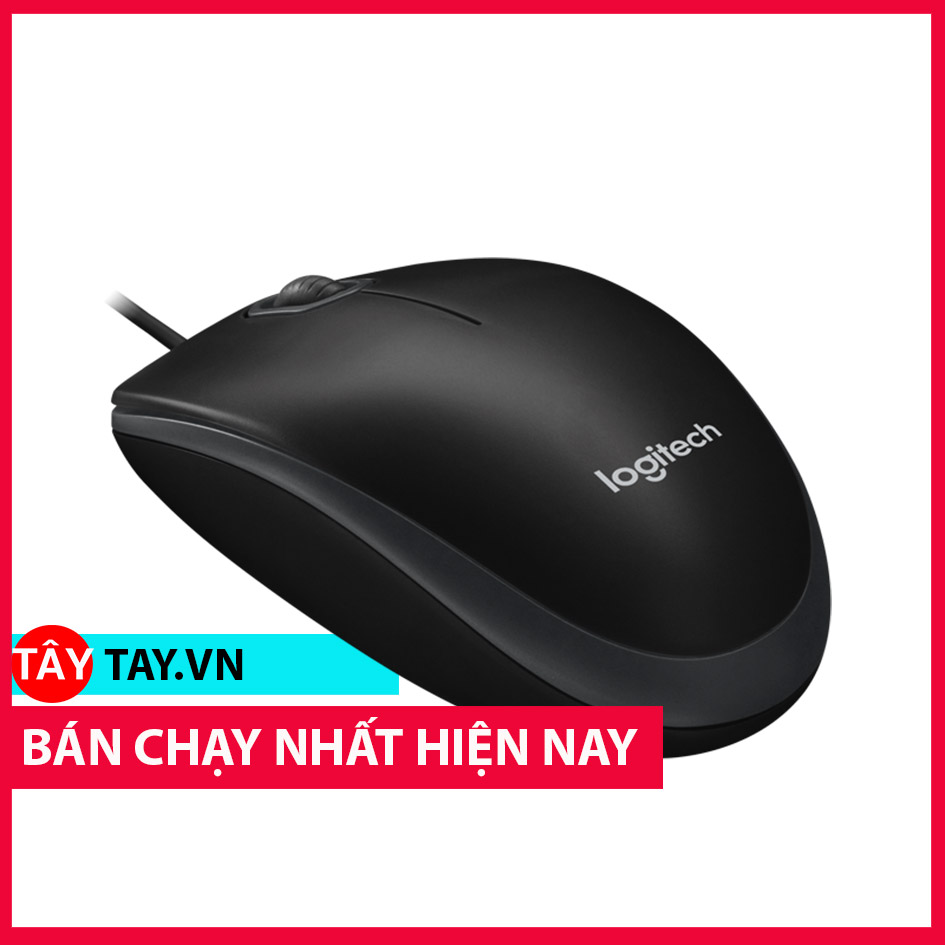 Chuột Có Dây Logitech B100 - Hàng Chính Hãng