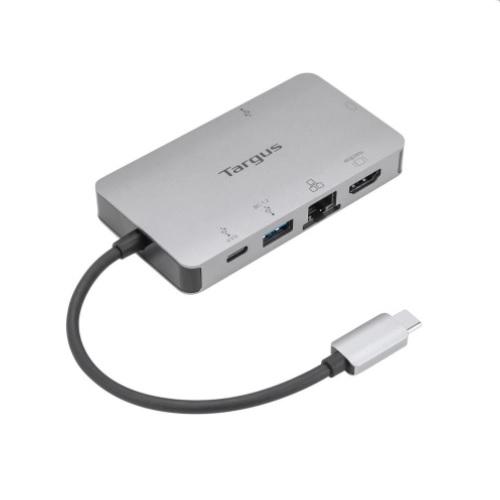 Hub chuyển đổi Type C Targus 6 in 1 ( USB 3.2 Gen1 x 2 + HDMI 4K,30Hz + VGA + Type C PD + LAN RJ45 ) - Hàng chính hãng