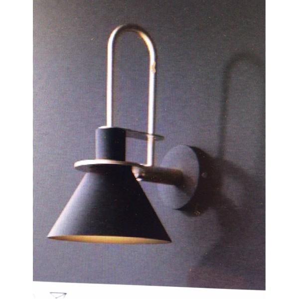 Đèn tường Decor màu đen - đui E27 đèn tường trang trí quán, shop hình chao loa đèn