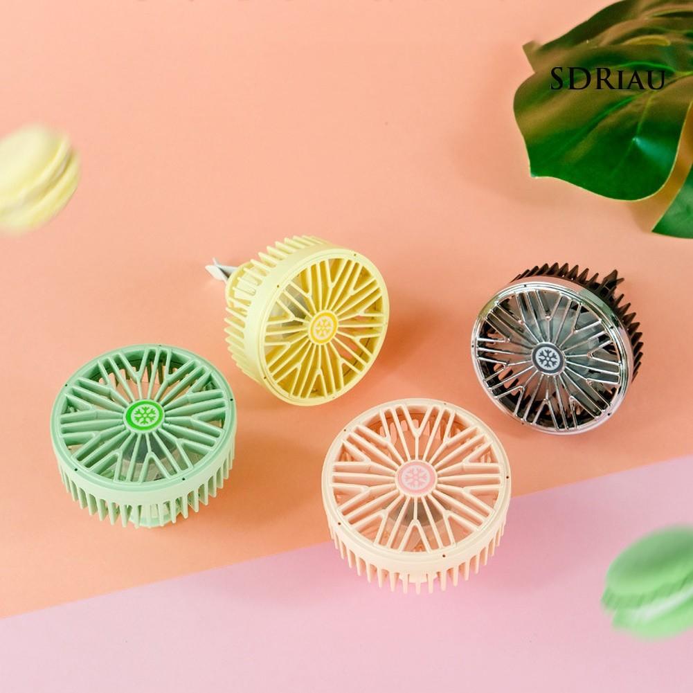 Quạt làm mát mini Mini Có Đèn Led Cho Xe Hơi