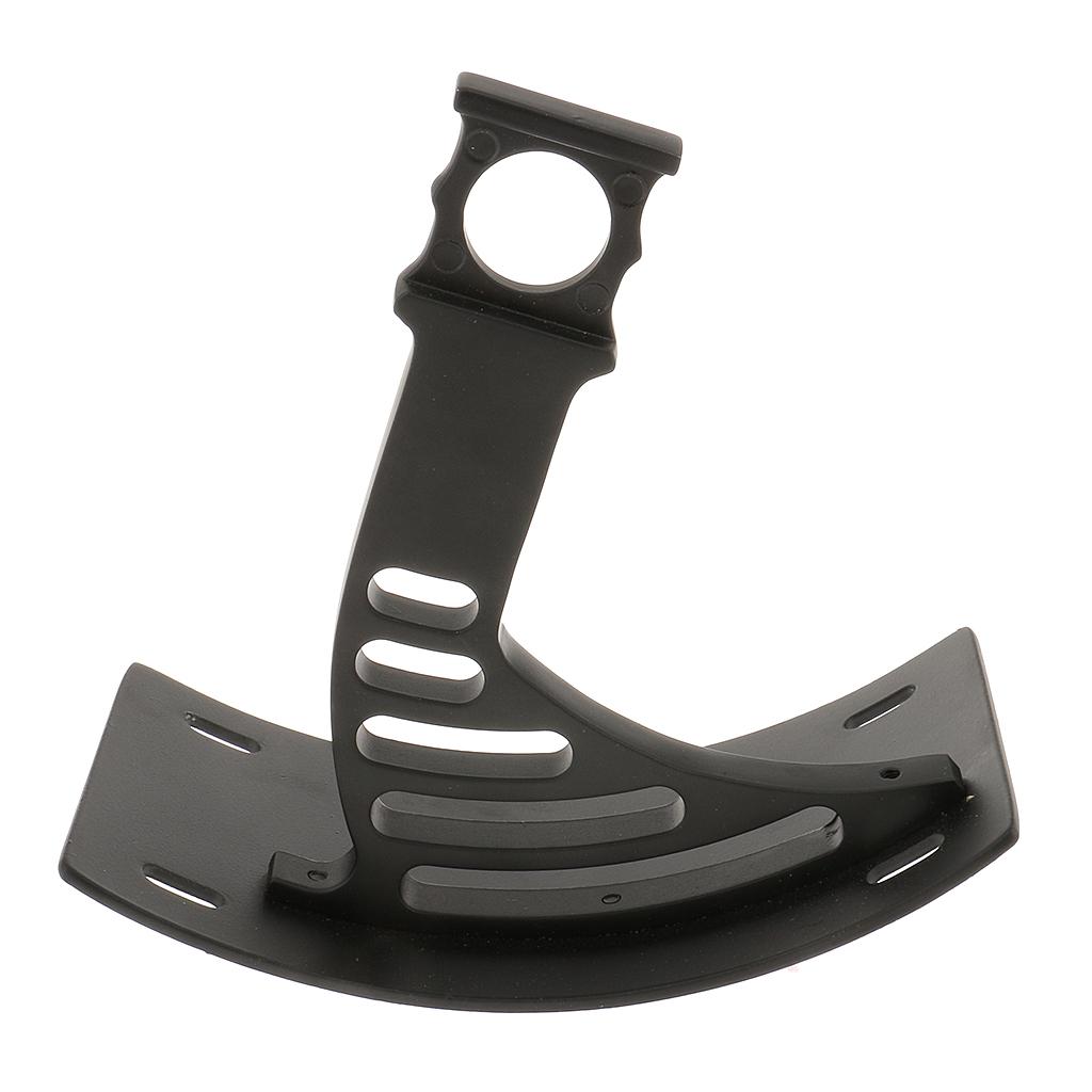 Vertical Motorcycle Swingarm License Plate Mount Bracket Curved Holder Black