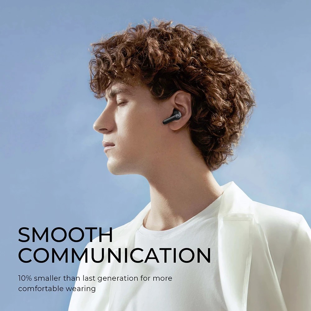 Tai Nghe Bluetooth Soundpeats TrueAir3 Game Mode QCC3040, Đèn báo cảm biến tai đeo - Hàng Nhập Khẩu